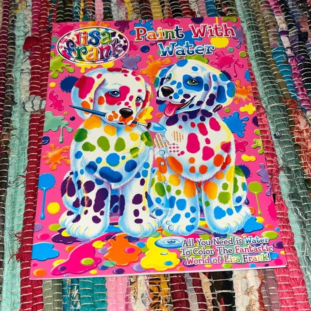 Lisa Frank notebook journal diary paint with water bundle lot art rainbow new